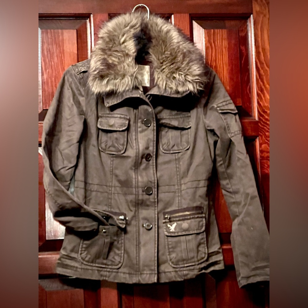 American Eagle Vintage utility jacket in army green size S